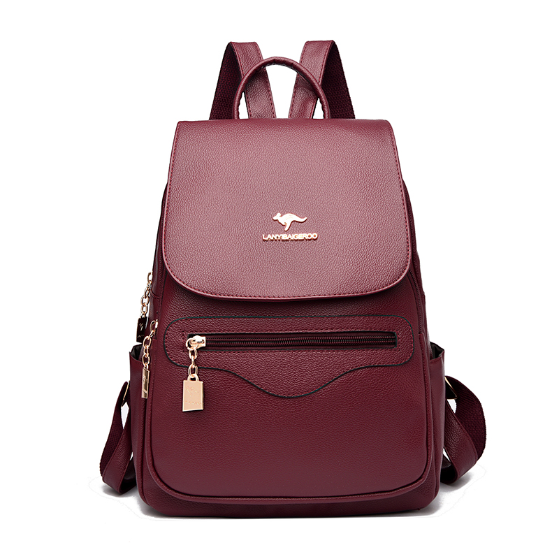 Women'S Xl Bags - 2026 ใหม่ผู้หญิงคุณภาพสูงกระเป๋าเป้สะพายหลังหนังความจุขนาดใหญ่กระเป๋าสะพายโรงเรียนสำหรับวัยรุ่นกระเป๋าเป้สะพายหลัง