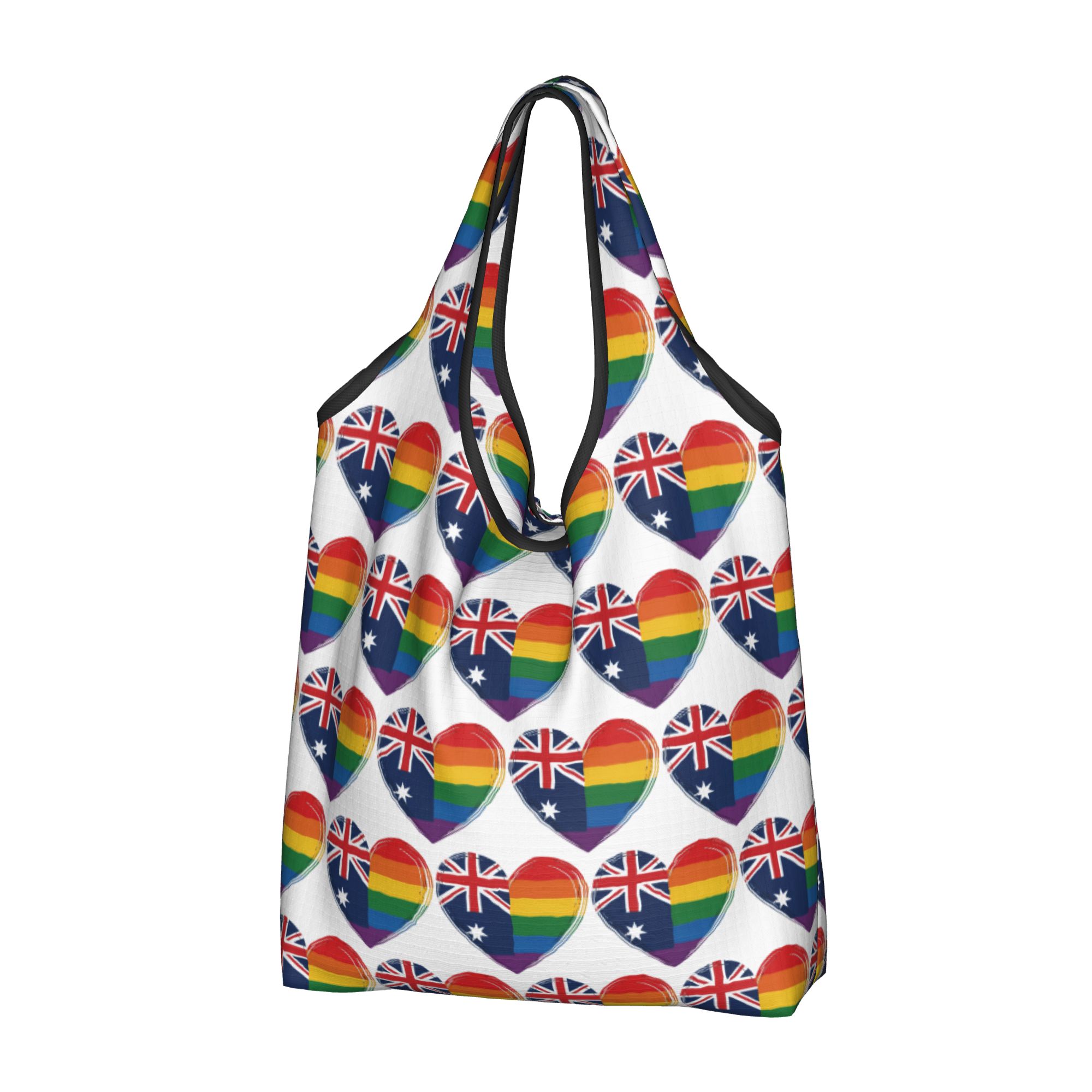 Women Bags In Australia - LGBTQ ออสเตรเลีย เกย์ไพรด์ ฮาร์ท กระเป๋าใส่ของชำ กระเป๋าช้อปปิ้ง