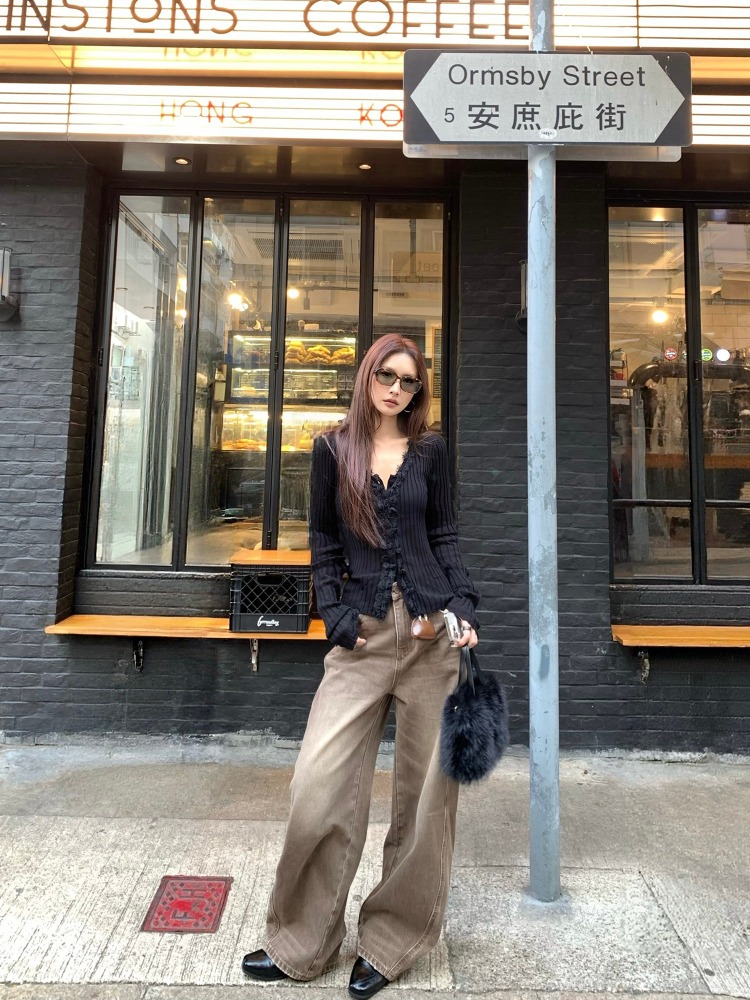 【FANGTING】 กางเกงยีนส์ลำลองสไต - Women Bags Jeans บทวิจารณ์และราคา