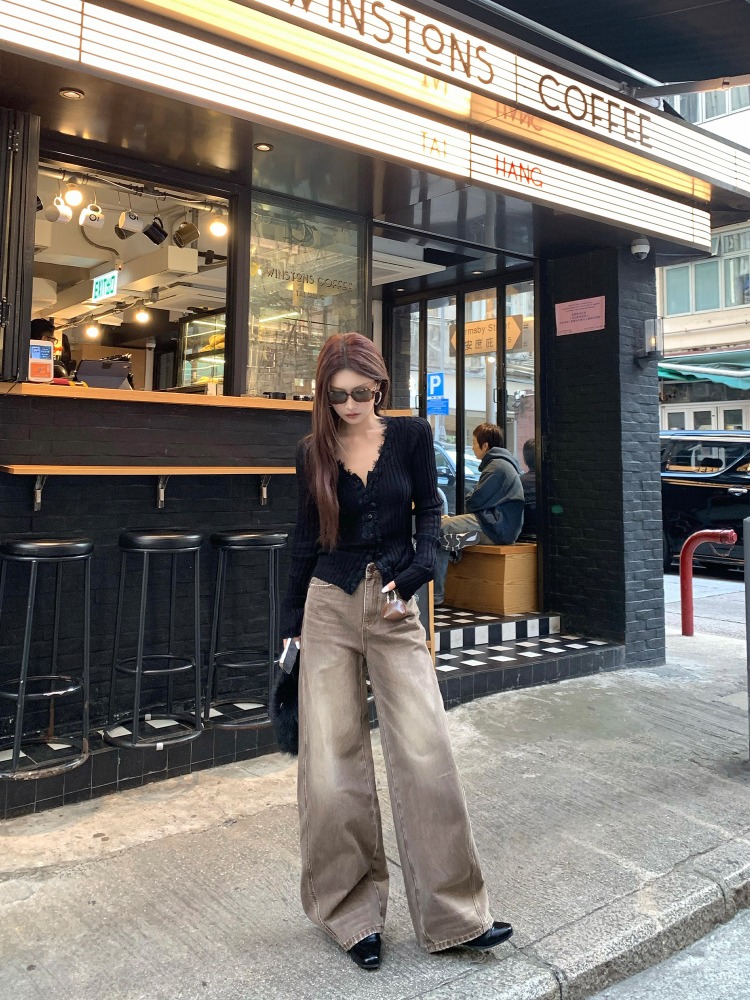 【FANGTING】 กางเกงยีนส์ลำลองสไต - Women Bags Jeans บทวิจารณ์และราคา