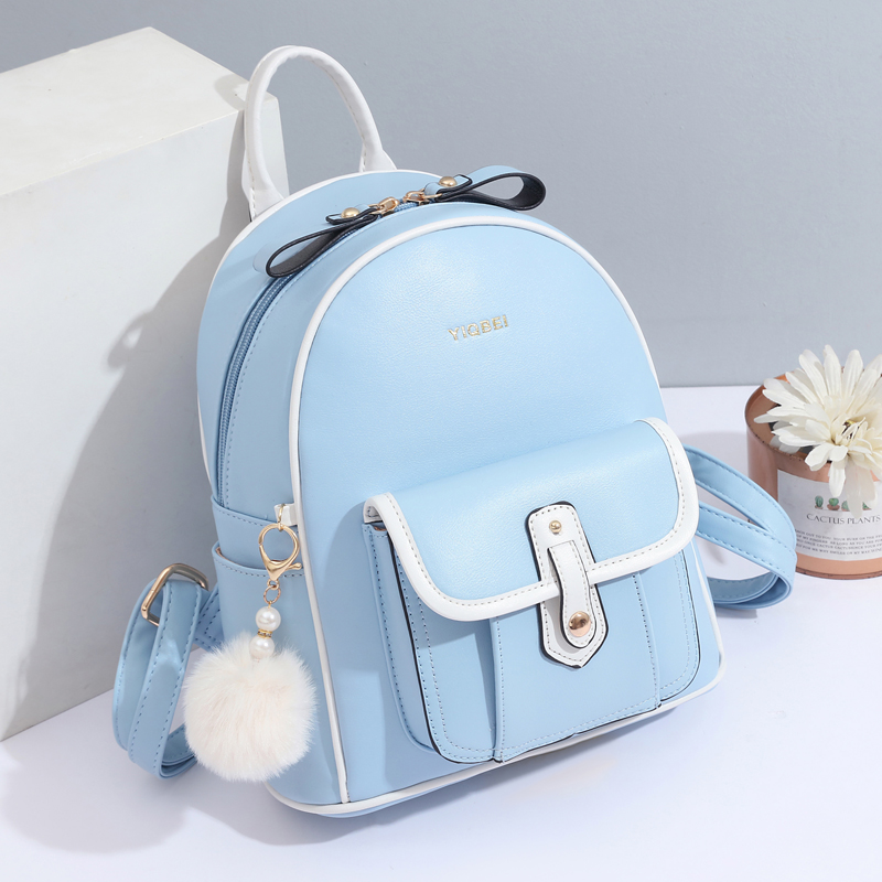 กระเป๋าเป้สะพายหลังเนื้อสีทึบม - Mini Backpack Women บทวิจารณ์และราคา