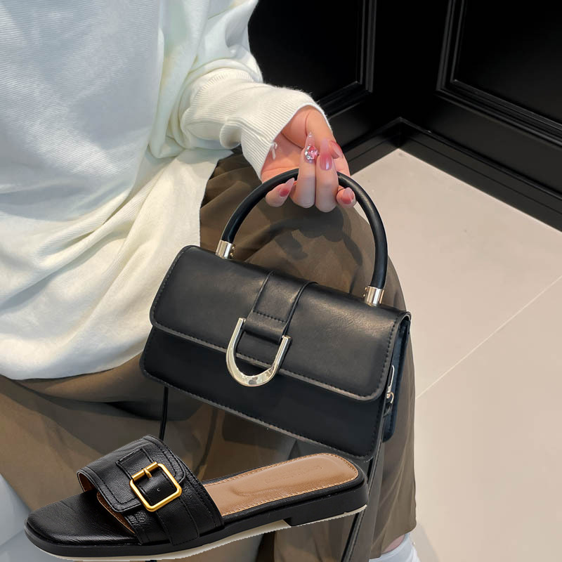 รองเท้าแตะรัดส้นแบบสวมหัวเหลี่ - Women'S Retro Bags บทวิจารณ์และราคา