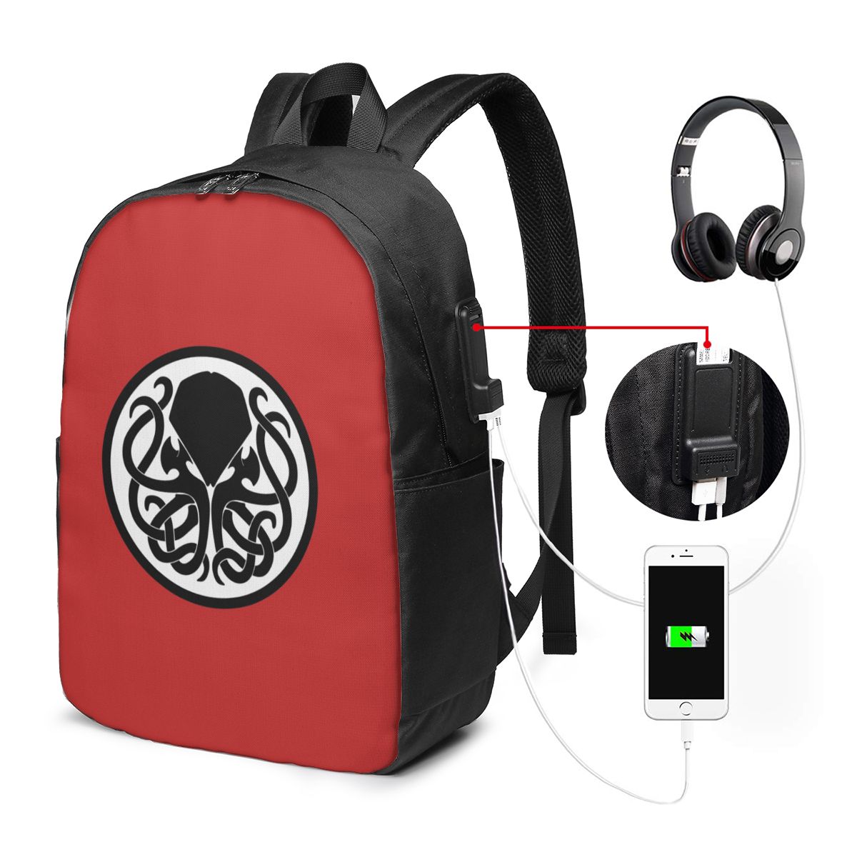 กระเป๋าเป้สะพายหลัง Cthulhu Mo - Women Bags College บทวิจารณ์และราคา