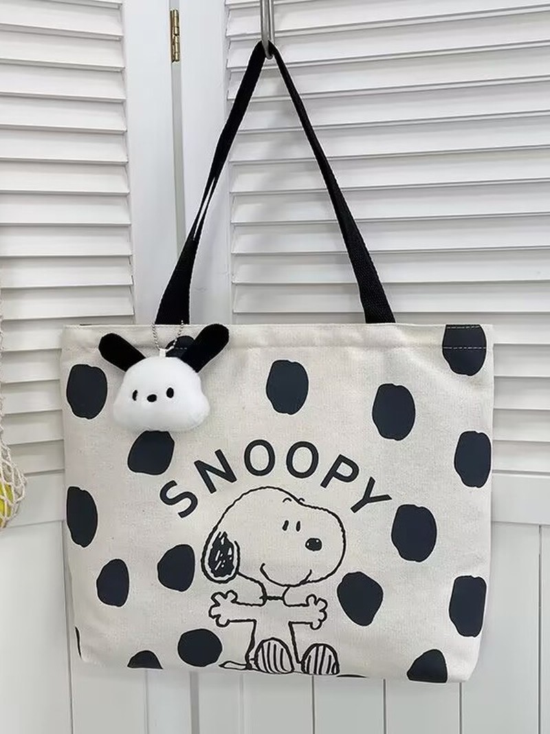 กระเป๋าสะพายผ้าแคนวาสลายการ์ตู - Women'S Xl Bags บทวิจารณ์และราคา
