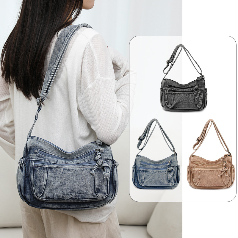 กระเป๋าสะพายข้างสำหรับเดินทางย - Women Bags Jeans บทวิจารณ์และราคา