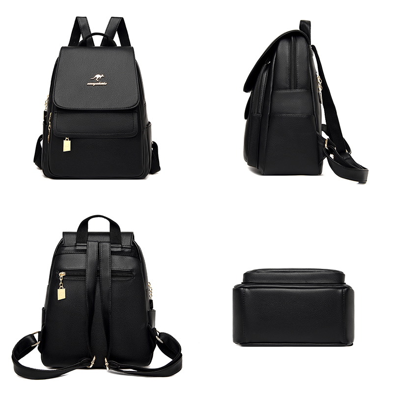 หนังคุณภาพสูงกระเป๋าเป้สะพายหล - Mini Backpack Women บทวิจารณ์และราคา