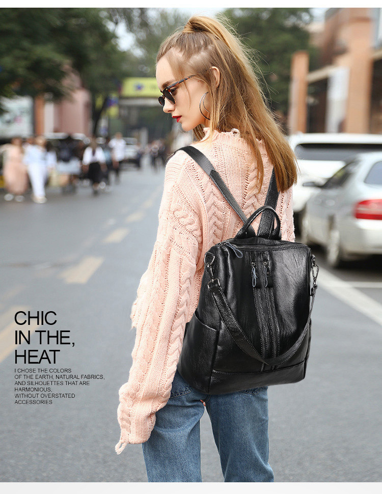 กระเป๋าเป้สะพายหลังหนังนิ่มสำห - Women'S Xl Bags บทวิจารณ์และราคา