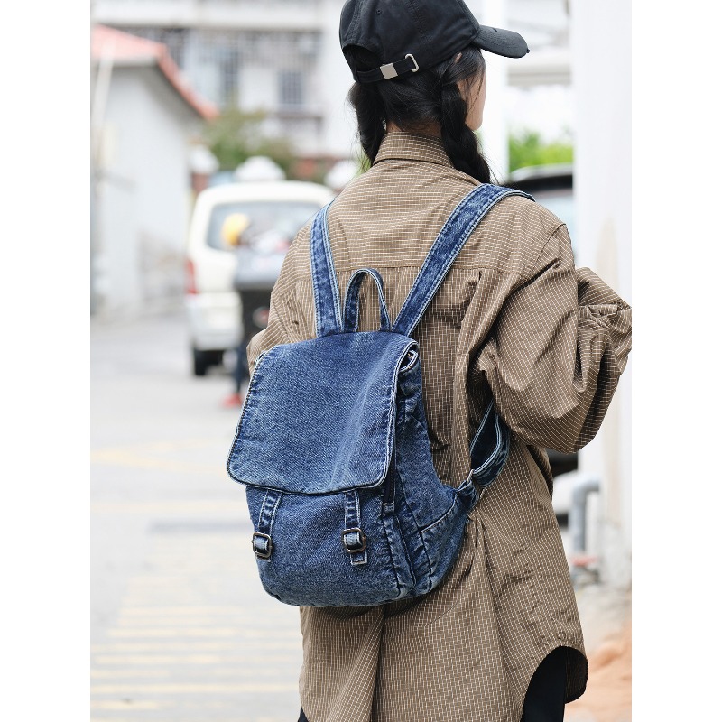 กระเป๋าเป้สะพายหลังยีนส์วินเทจ - Women Bags Jeans บทวิจารณ์และราคา