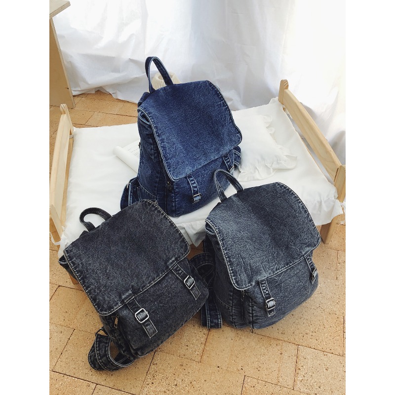 กระเป๋าเป้สะพายหลังยีนส์วินเทจ - Women Bags Jeans บทวิจารณ์และราคา