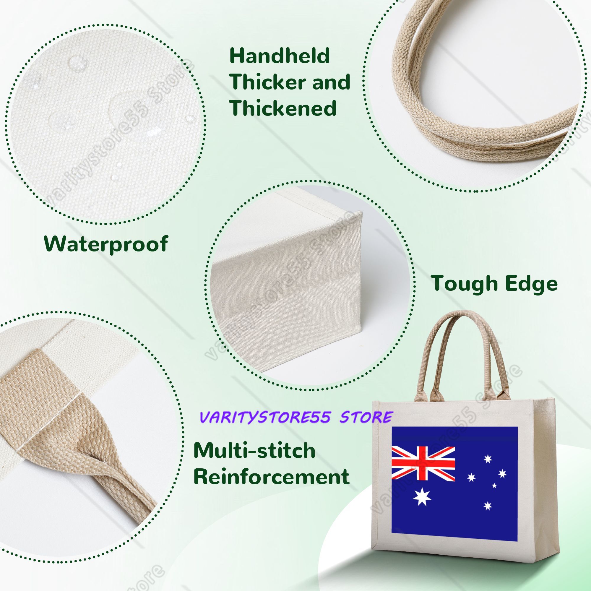 กระเป๋าช้อปปิ้งลายธงชาติออสเตร - Women Bags In Australia บทวิจารณ์และราคา