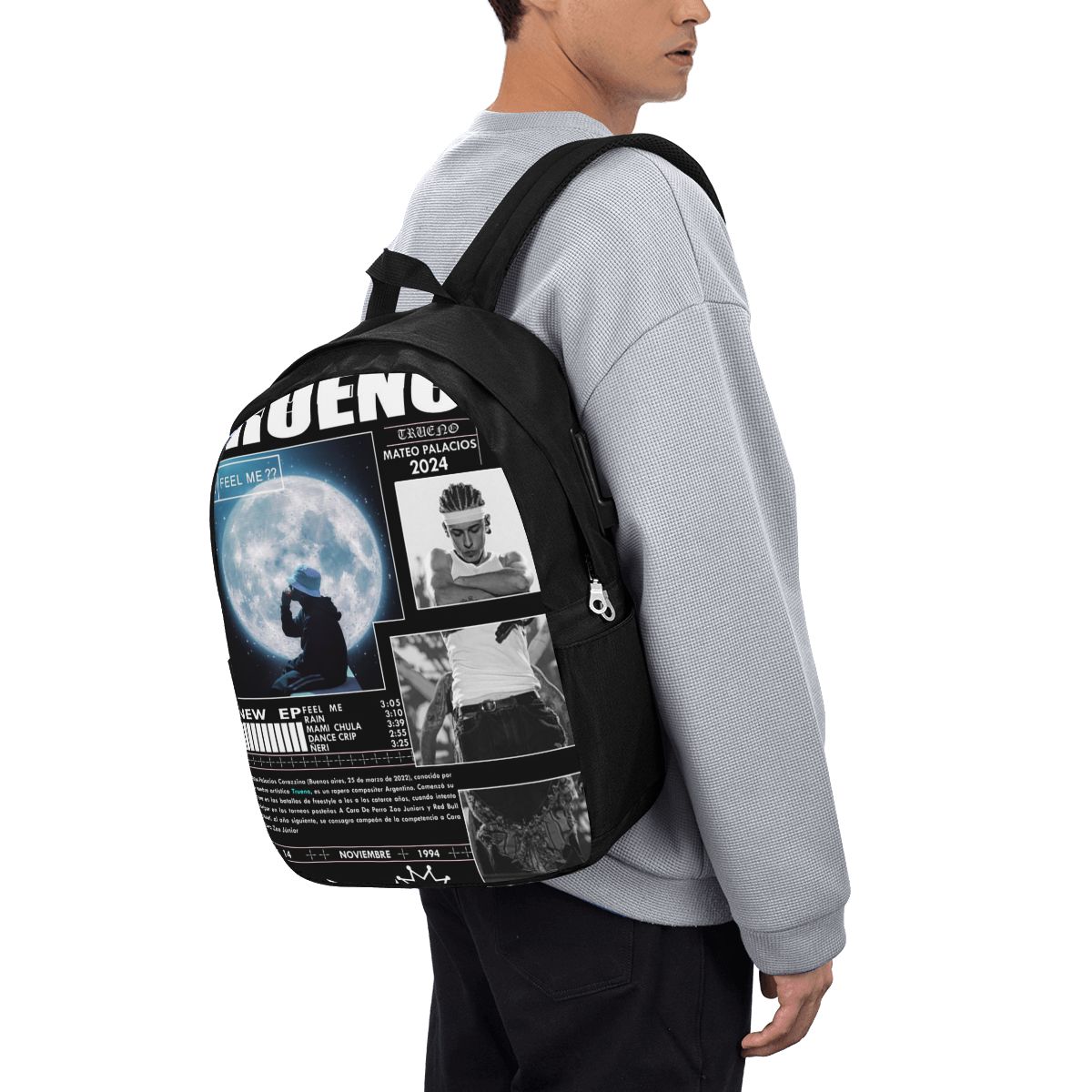 กระเป๋าเป้สะพายหลังฮิปฮอปตลกๆ  - Women Bags College บทวิจารณ์และราคา