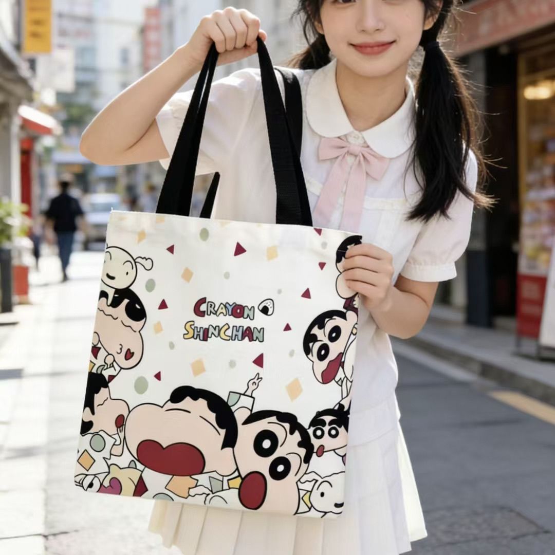 กระเป๋าผ้าแคนวาสลายชินจัง ปี 2 - Women Bags College บทวิจารณ์และราคา