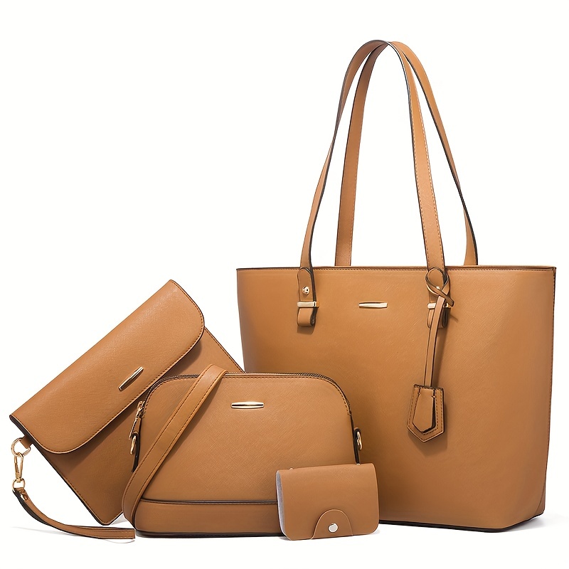 ชุดกระเป๋าแฟชั่นผู้หญิง 4 ชิ้น - Women'S Retro Bags บทวิจารณ์และราคา