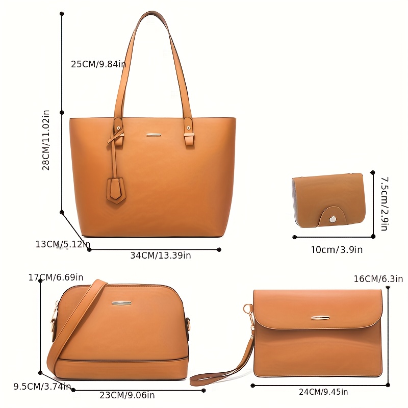 ชุดกระเป๋าแฟชั่นผู้หญิง 4 ชิ้น - Women'S Retro Bags บทวิจารณ์และราคา