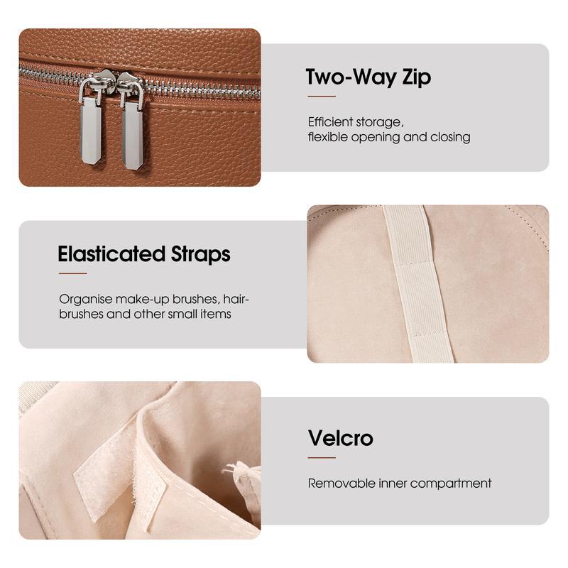 กระเป๋าเครื่องสำอางหนัง PU ควา - Women'S Xl Bags บทวิจารณ์และราคา