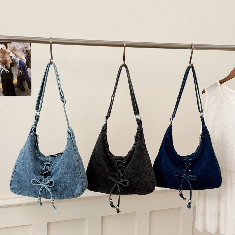 กระเป๋าสะพายข้างผ้าเดนิมแฟชั่น - Women Bags Jeans บทวิจารณ์และราคา