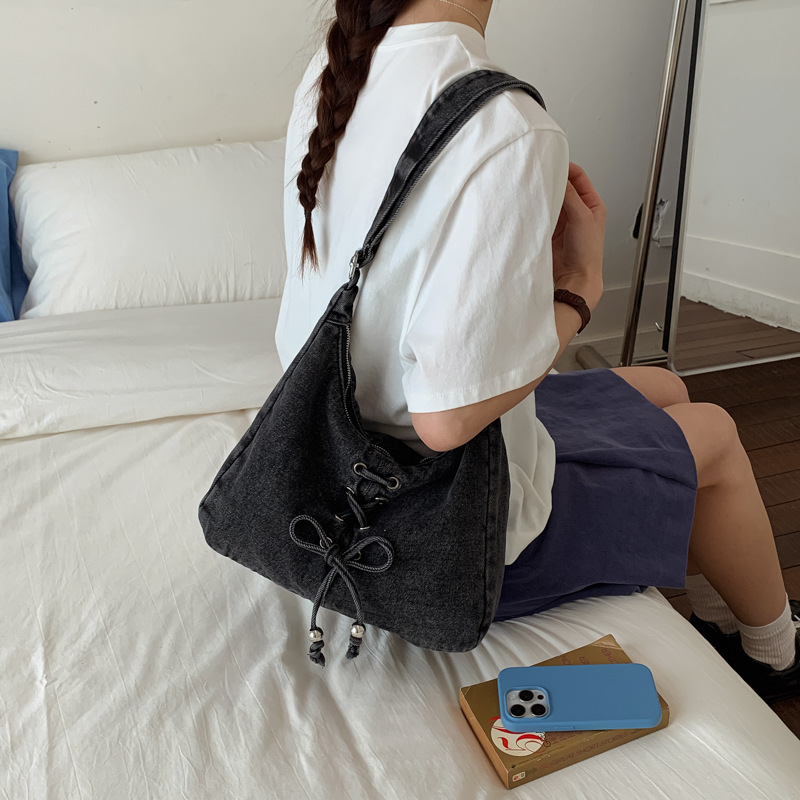 กระเป๋าสะพายข้างผ้าเดนิมแฟชั่น - Women Bags Jeans บทวิจารณ์และราคา